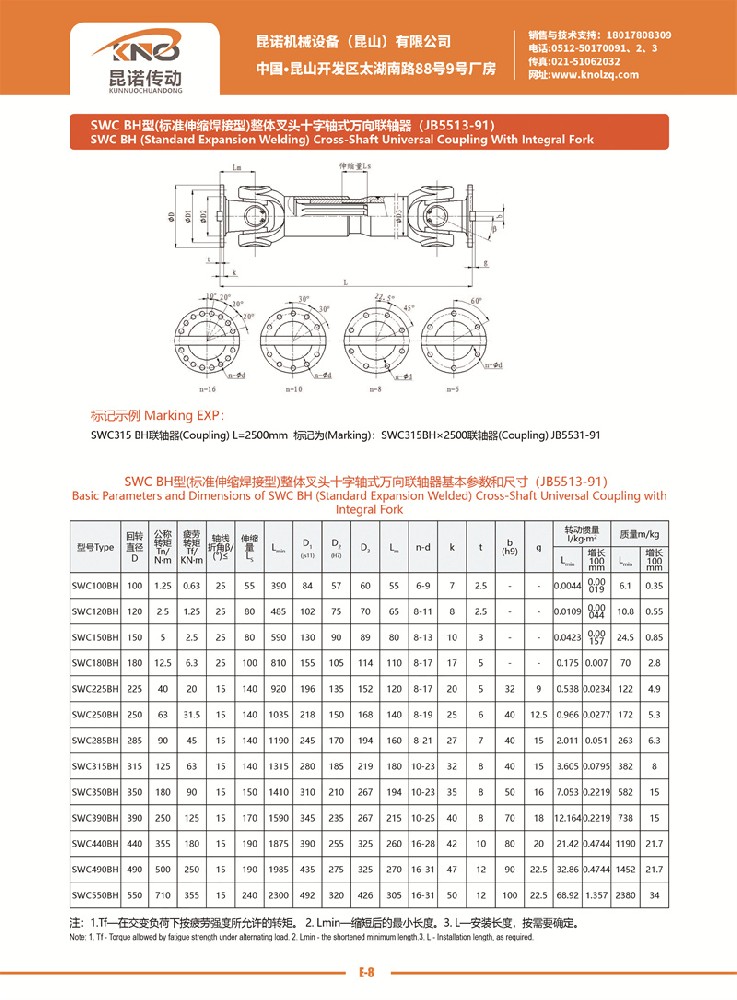 SWC BH型萬向聯(lián)軸器