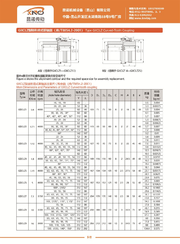 GIICLZ型鼓形齒式聯(lián)軸器