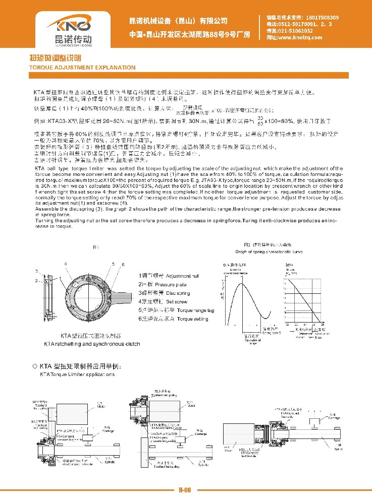 扭矩的調整說明